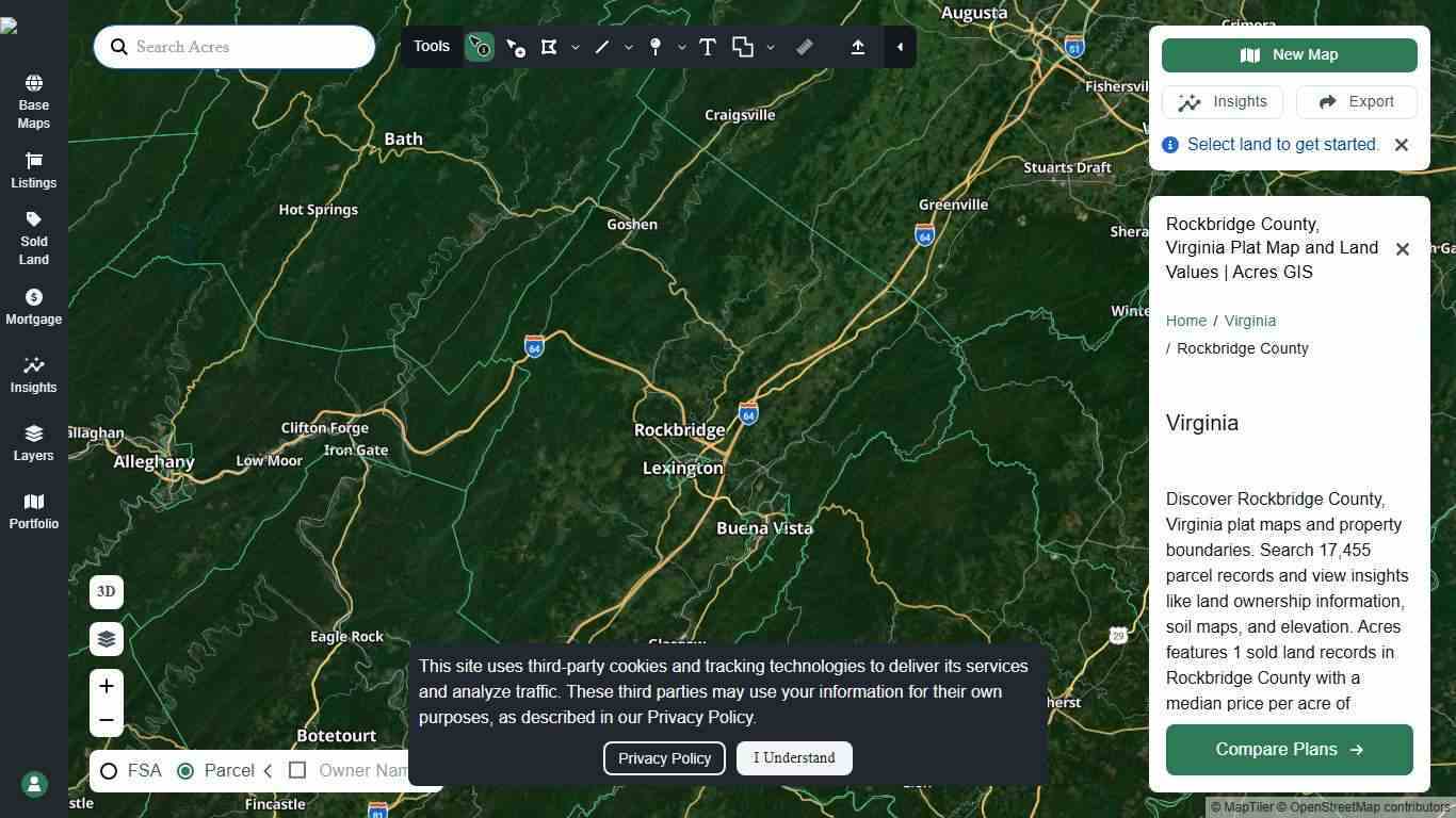 Rockbridge County, VA Plat Maps & Ownership Data | Acres GIS Maps